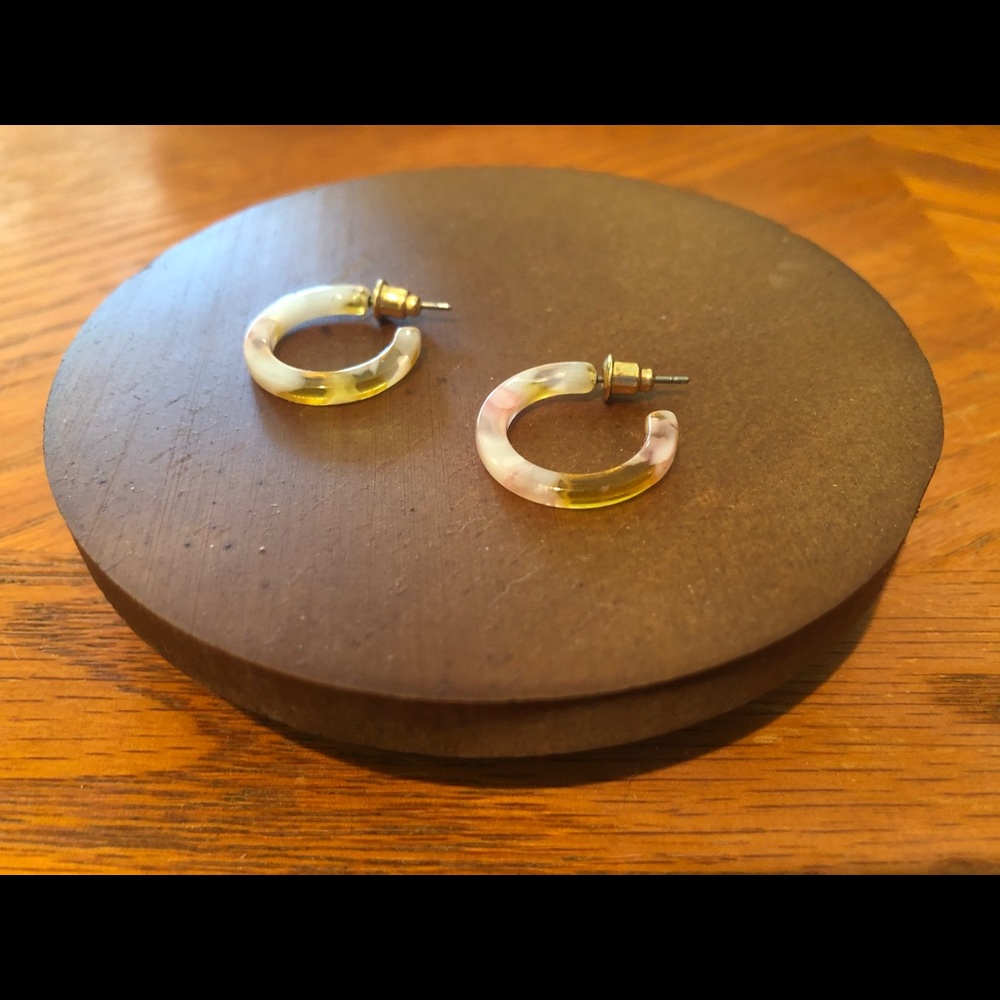 Resin Hoop Earrings
